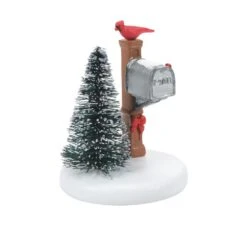 Department 56 Cardinal Christmas Mailbox