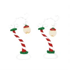 Department 56 Grinch Streetlights - 2 Piece Set