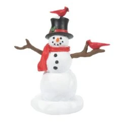 Department 56 Cardinal Christmas Snowman