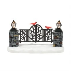 Department 56 Lighted Christmas Gate With Cardinals