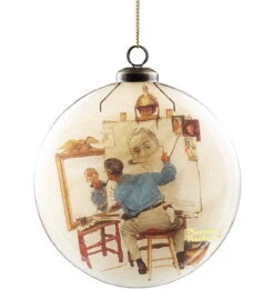 Department 56 Norman Rockwell Saturday Evening Post Self Portait - Ornament