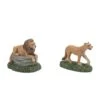 Department 56 Zoological Garden Lion - Set Of 2